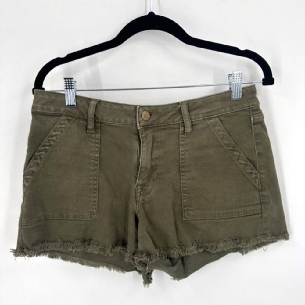 AQUA army green cut off shorts Size 28 ( Size 6) Shortie Shorts‎